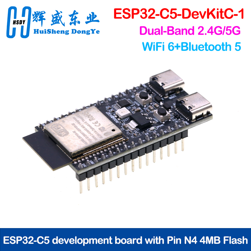 Devkitc - Płytka rozwojowa ESP32-C5-DevKitC-1, dwuzakresowy moduł WiFi