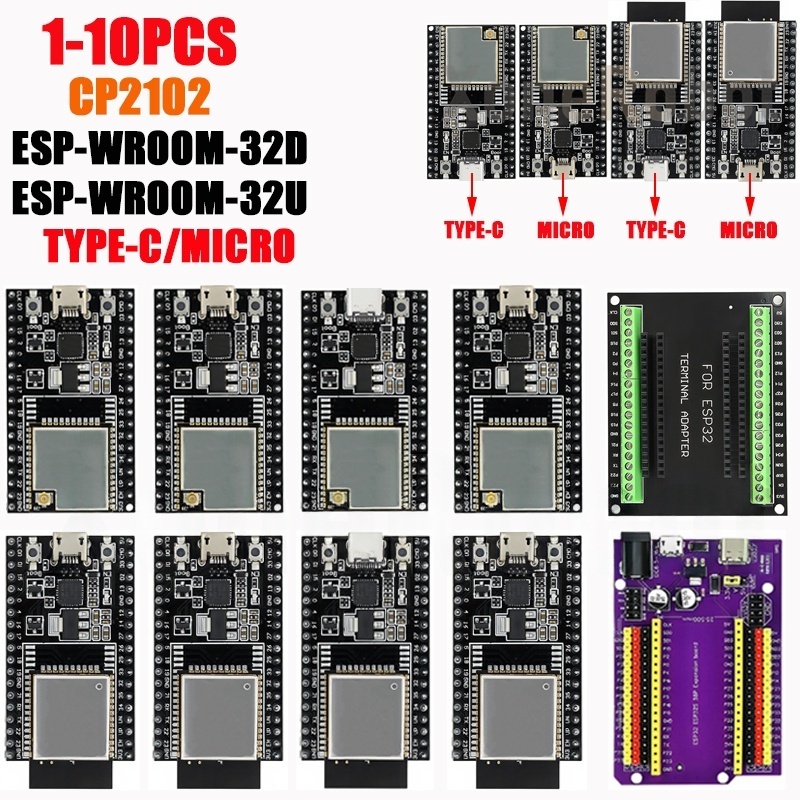 Nodemcu 32S - 1-10 SZT. Płytka główna ESP32-DevKitC TYPE-C/MICRO