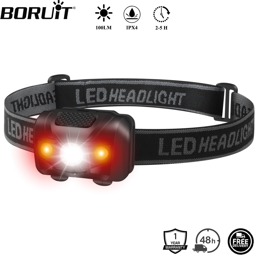 Lolin D32 - BORUiT Mini Latarka Czołowa LED 3W