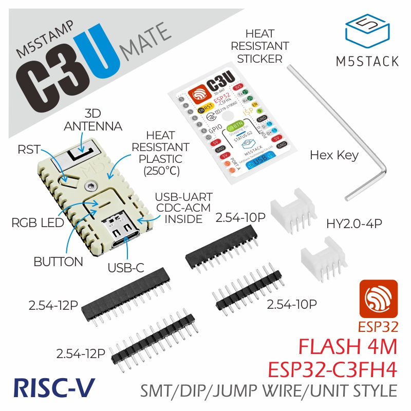 Oficjalny M5Stack M5Stamp C3U  – M5Stack Core2 recenzja i cena