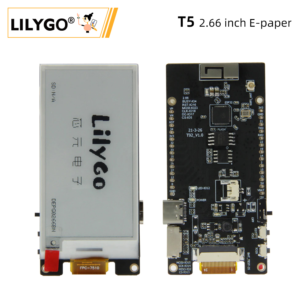 LILYGO® TTGO T5 2.66-Inch E-Pa – Ttgo Tdisplay recenzja i cena