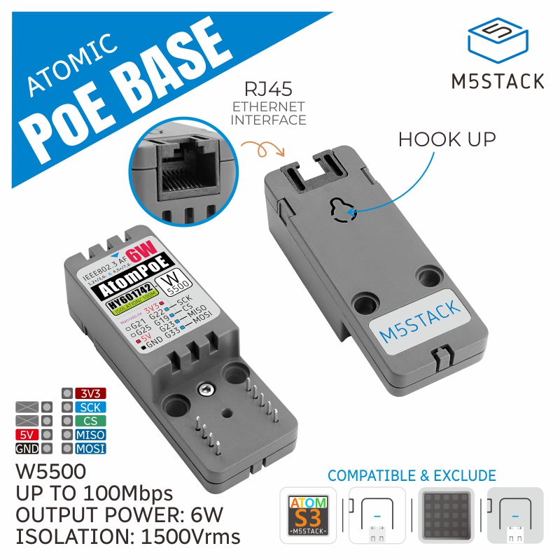 Oficjalna baza ATOMIC PoE M5St – M5Stack recenzja i cena