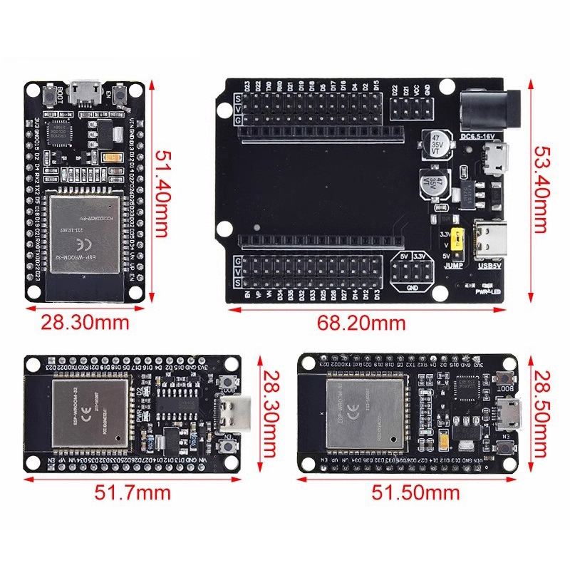 Płytka rozwojowa ESP32 CP2102  – Nodemcu 32S recenzja i cena