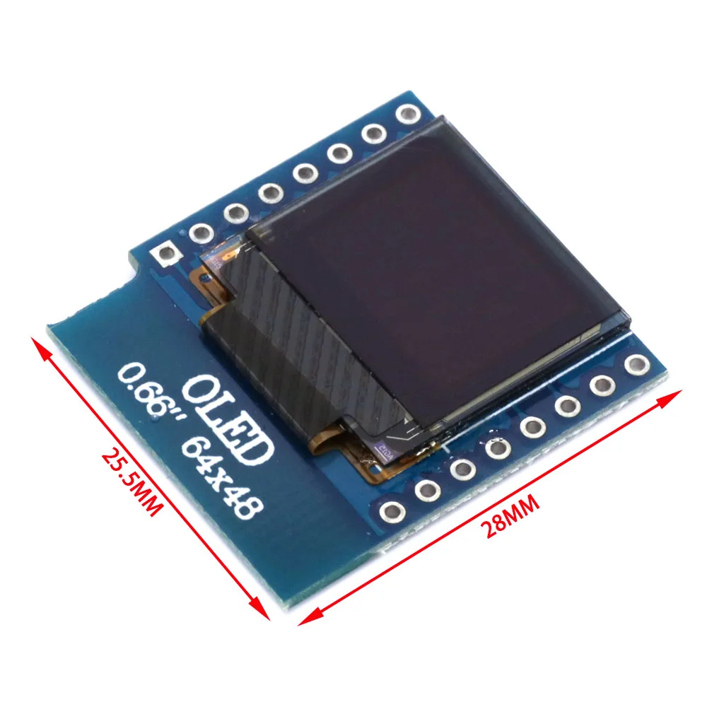 Mały ekran OLED 0,66 cala 64x4 – Wemos D1 Mini recenzja i cena