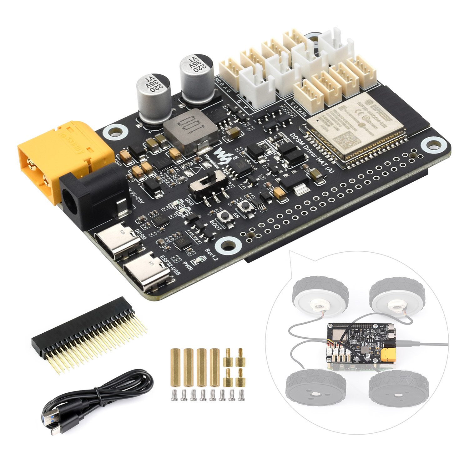 Płytka sterownika serwomotorów – Waveshare Esp32 recenzja i cena